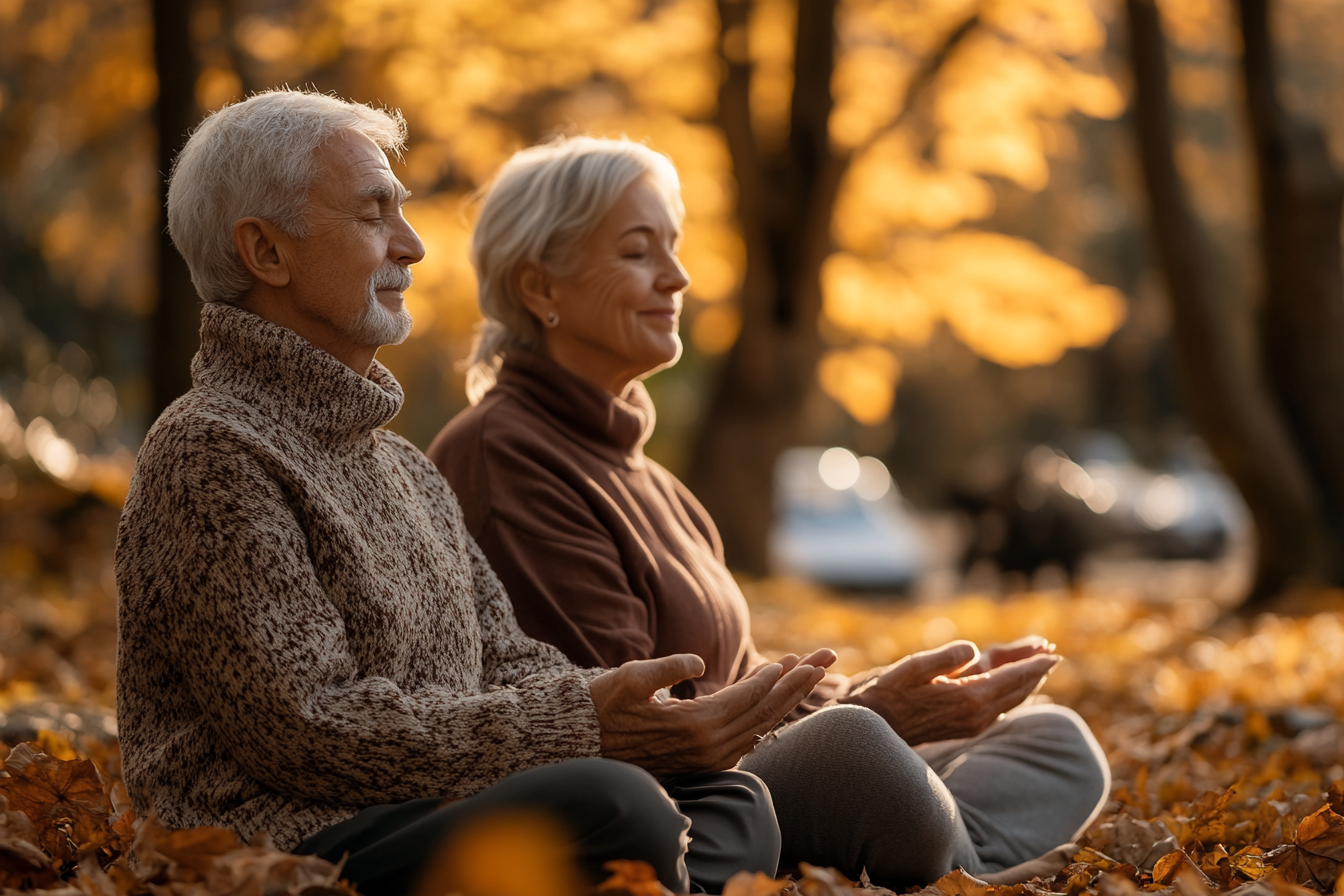 Йога на природі для старшого покоління